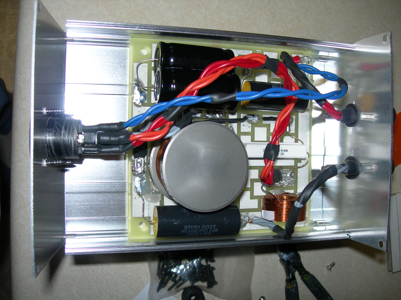 Xover inside enclosure